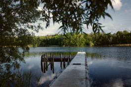Badestelle am Kronsee in Rutenberg