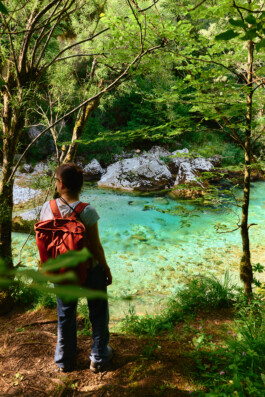 River Soca in Slovenia 